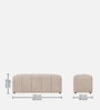 Rexi Fur Fabric Bench in Regal Beige Colour
