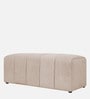 Rexi Fur Fabric Bench in Regal Beige Colour