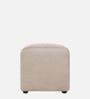 Rexi Fur Fabric Bench in Regal Beige Colour
