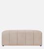 Rexi Fur Fabric Bench in Regal Beige Colour