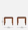 Rezzan Sheesham Wood 4 Seater Dining Table In Honey Oak