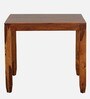 Rezzan Sheesham Wood 4 Seater Dining Table In Honey Oak