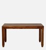 Rezzan Sheesham Wood 6 Seater Dining Set In Scratch Resistant Rustic Teak Finish