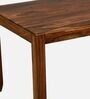 Rezzan Sheesham Wood 6 Seater Dining Set In Scratch Resistant Rustic Teak Finish