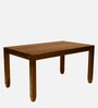 Rezzan Sheesham Wood 6 Seater Dining Set In Scratch Resistant Provincial Teak Finish