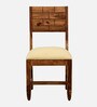 Rezzan Sheesham Wood 6 Seater Dining Set In Scratch Resistant Rustic Teak Finish