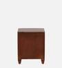 Rezzan Sheesham Wood Bedside Table in Scratch Resistant Honey Oak Finish With Drawers