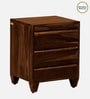 Rezzan Sheesham Wood Bedside Table In Scratch Resistant Provincial Teak Finish With Drawers