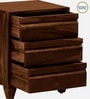Rezzan Sheesham Wood Bedside Table In Scratch Resistant Provincial Teak Finish With Drawers