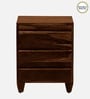 Rezzan Sheesham Wood Bedside Table In Scratch Resistant Provincial Teak Finish With Drawers