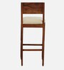 Rezzan Sheesham Wood Full Back Bar Stool in Scratch Resistant Honey Oak Finish