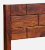 Rezzan Sheesham Wood Full Back Bar Stool in Scratch Resistant Honey Oak Finish