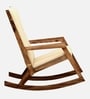 Rezzan Sheesham Wood Rocking Chair In Scratch Resistant Rustic Teak Finish