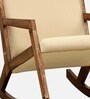 Rezzan Sheesham Wood Rocking Chair In Scratch Resistant Rustic Teak Finish