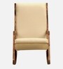 Rezzan Sheesham Wood Rocking Chair In Scratch Resistant Rustic Teak Finish