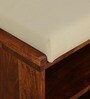 Rezzan Sheesham Wood Shoe Rack With Seating In Honey Oak Finish