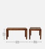 Rezzan Sheesham Wood 6 Seater Dining Set In Scratch Resistant Rustic Teak Finish