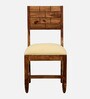 Rezzan Sheesham Wood 6 Seater Dining Set In Scratch Resistant Rustic Teak Finish