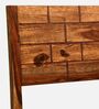 Rezzan Sheesham Wood 6 Seater Dining Set In Scratch Resistant Rustic Teak Finish