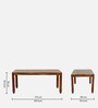 Rezzan Sheesham Wood 8 Seater Dining Set In Scratch Resistant Rustic Teak Finish