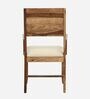 Rezzan Sheesham Wood Arm Chair In Rustic Teak Finish