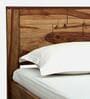 Rezzan Sheesham Wood Queen Size Bed In Scratch Resistant Rustic Teak Finish
