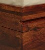 Rezzan Sheesham Wood Trunk in Honey Oak Finish with Cushioned Seat