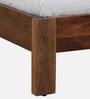 Rezzan Z Sheesham Wood Queen Size Bed In Rustic Teak Finish