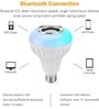 RGB LED Bulb with Bluetooth Speaker Smart Decorative Bulb (White)