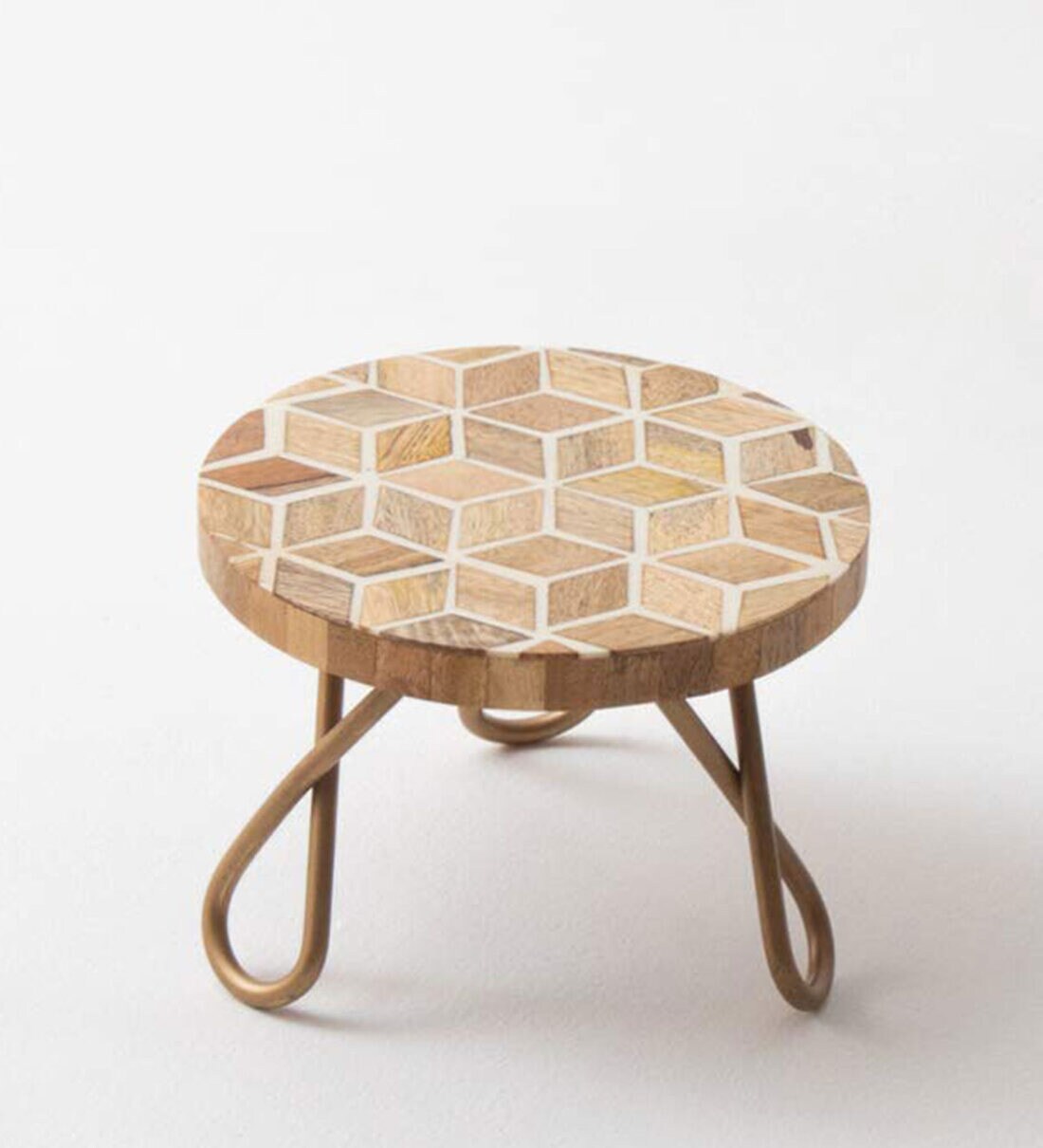 Wooden Geometric Cake Stand – Casa Decor