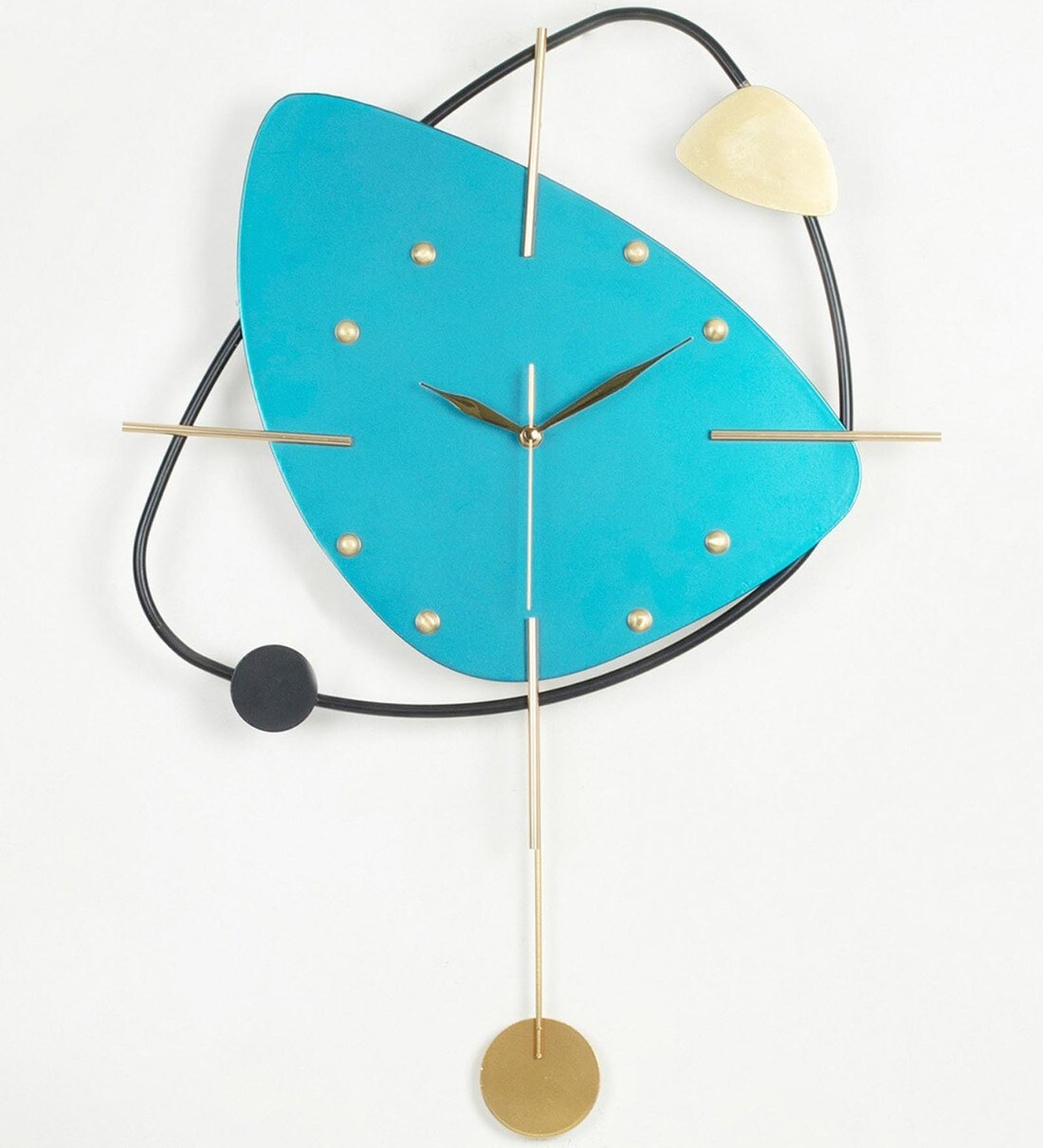 Buy Rhythm Triangular Metal Pendulum Wall Clock by HomeTown Online