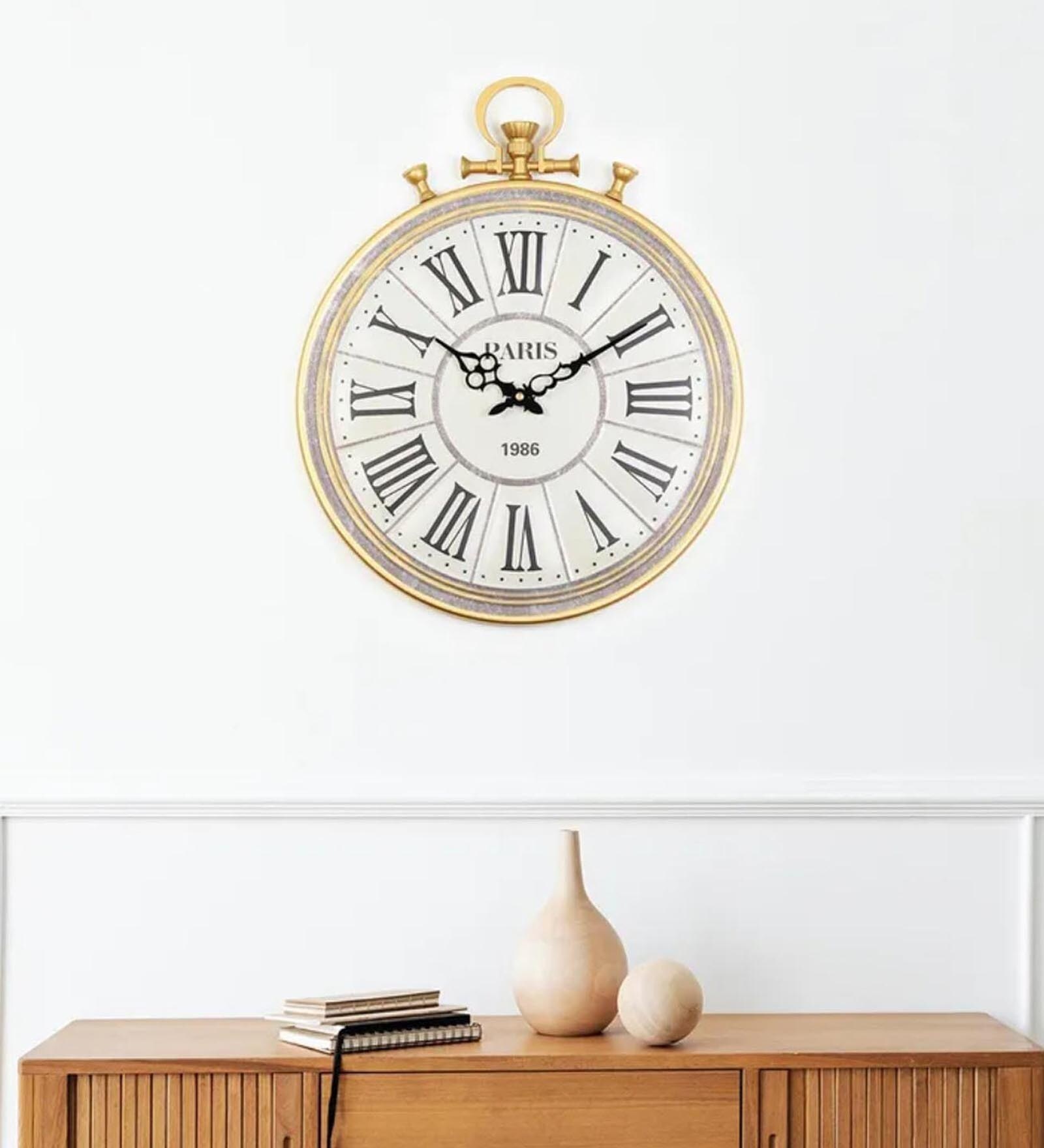 Buy Antique Metal Rhythm Modern Wall Clock at 100 OFF by HomeTown Pepperfry