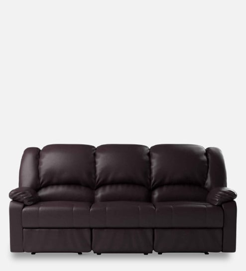 Rhine V2 3 Seater Recliner in Burgundy Colour