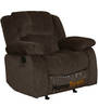 Rhea 1 Seater Recliner in Dark Brown Colour