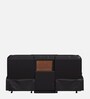 Rhine Leatherette 3 Seater Sofa In Brown Colour