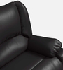 Rhine Leatherette 3 Seater Sofa In Brown Colour