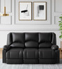 Rhine Leatherette 3 Seater Sofa In Brown Colour