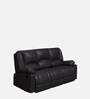 Rhine Leatherette 3 Seater Sofa In Brown Colour