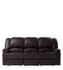 Rhine V2 3 Seater Recliner in Burgundy Colour