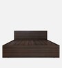 Rhino Queen Size Bed in Dark Wallnut Finish with Drawer Storage