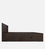 Rhino Queen Size Bed in Dark Wallnut Finish with Drawer Storage