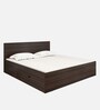 Rhino Queen Size Bed in Dark Wallnut Finish with Drawer Storage
