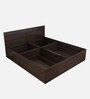 Rhino Queen Size Bed in Dark Wallnut Finish with Drawer Storage