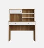 Rhino Hutch Desk in Lyon Teak & White Colour