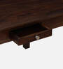 Rhode Sheesham Four Seater Dining Set in Provincial Teak Finish  With Drawer Storage