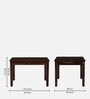 Rhode Sheesham Four Seater Dining Set in Provincial Teak Finish  With Drawer Storage