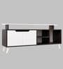 Rhodium Tv Console In Black And White Colour
