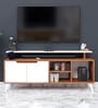 Rhodium Tv Console In Noce Lyon And White Colour