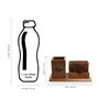 Rhombus Brown Sheesham Wood Pen stand
