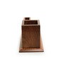 Rhombus Brown Sheesham Wood Pen stand